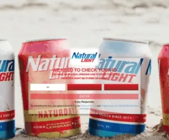 Naturallight.com(Act natural with Natty. Natural Light) Screenshot