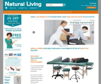 Naturalliving.co.uk(Online Health Shop) Screenshot