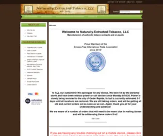 Naturally-Extracted-Tobacco.com(E-liquids for electronic cigarettes) Screenshot