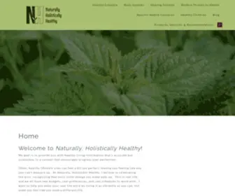 Naturally-Holistically.com(Naturally, Holistically Healthy) Screenshot