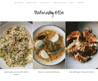 Naturallyella.com(Seasonal, Pantry-Inspired Vegetarian Recipe Blog) Screenshot