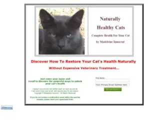 Naturallyhealthycats.com(Naturally Healthy Cats) Screenshot