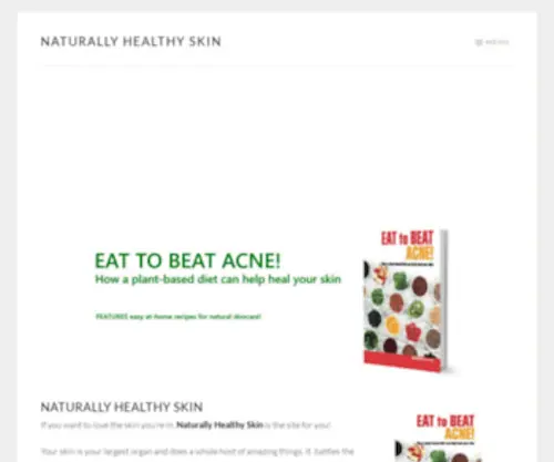 Naturallyhealthyskin.org(Naturally Healthy Skin) Screenshot