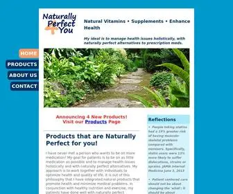 Naturallyperfect4You.com(Naturally Perfect 4 You Vitamins & Supplements) Screenshot