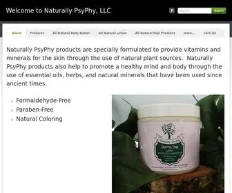 Naturallypsyphyproducts.com(Naturally PsyPhy) Screenshot