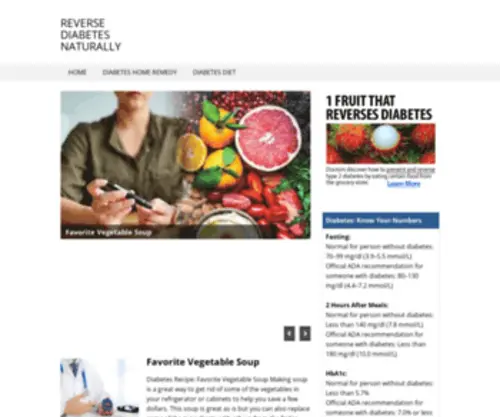Naturallyreversediabetes.com(Web Hosting Services) Screenshot