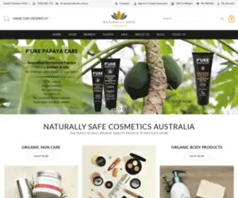 Naturallysafe.com.au(Naturally Safe Cosmetics) Screenshot