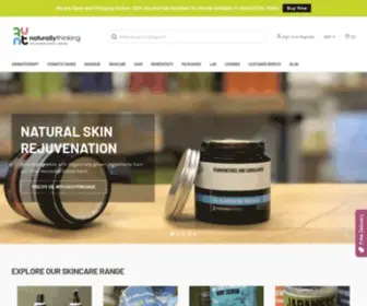 Naturallythinking.com(Naturallythinking Pure Spa Aromatherapy and Skincare) Screenshot