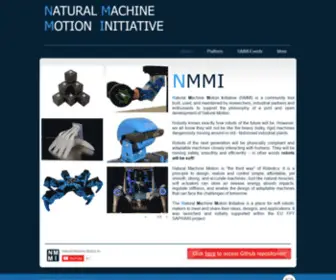 Naturalmachinemotioninitiative.com(NMMI) Screenshot