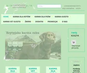 Naturalniedlazwierzat.pl(Naturalnie Dla Zwierząt) Screenshot