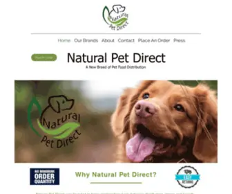 Naturalpetdirect.com(Natural Pet Direct) Screenshot