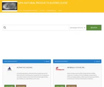 Naturalproductsbuyersguide.com(NPA Natural Products Buyers Guide) Screenshot