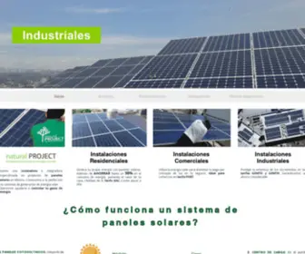 Naturalproject.mx(Instalacion paneles solares) Screenshot