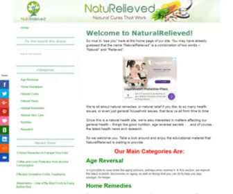 Naturalrelieved.com(Naturalrelieved) Screenshot