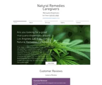 Naturalremediescaregivers.com(Marijuana Dispensary) Screenshot