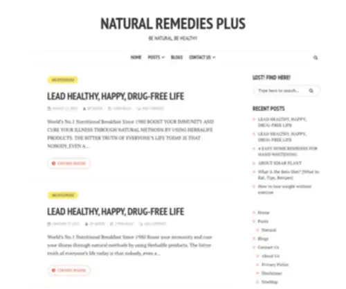 Naturalremediesplus.com(NATURAL REMEDIES PLUS) Screenshot