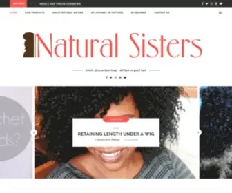 Naturalsisters.co.za(South African Hair Blog) Screenshot