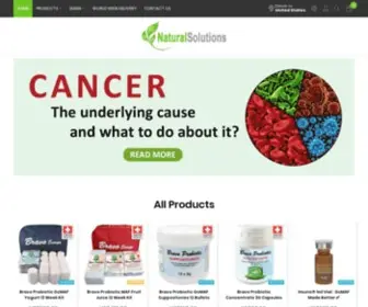 Naturalsolutions.nz(Natural Solutions imuno Bravo Probiotic Natural Immunotherapy GcMAF) Screenshot