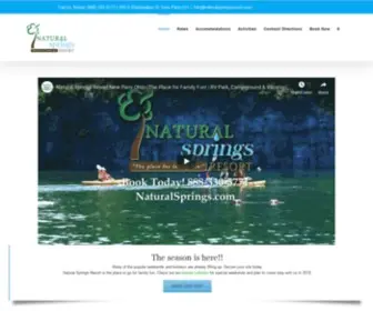 Naturalspringsresort.com(Natural Springs Resort) Screenshot