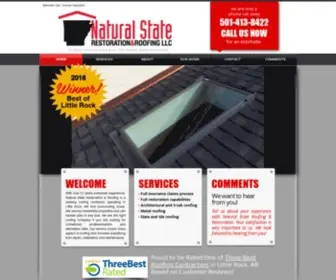 Naturalstateroofing.com(Natural State Restoration & Roofing) Screenshot