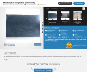 Naturalstoneindustry.com(B Madhusudhan Reddy Natural Stone Industry) Screenshot