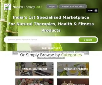 Naturaltherapyindia.com(Natural Therapy India) Screenshot