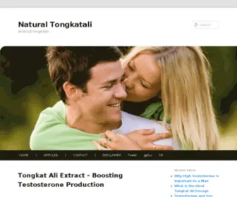 Naturaltongkatali.com(Boosting Testosterone Production) Screenshot