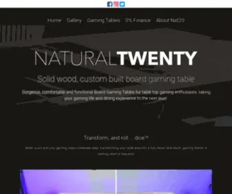 Naturaltwentytables.co.uk(Gaming Tables &amp; Accessories) Screenshot