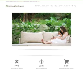 Naturalupholstery.com(Healthy upholstery without chemicals) Screenshot