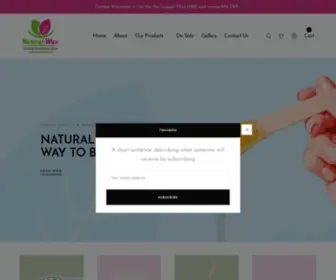 Naturalwaxofficial.com(Natural Wax) Screenshot