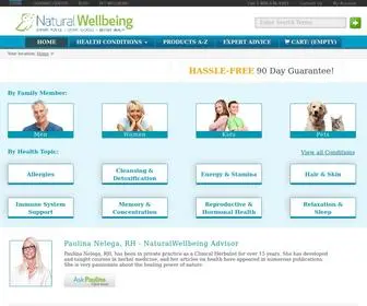 Naturalwellbeing.com(Holistic Health Supplies and Remedies) Screenshot
