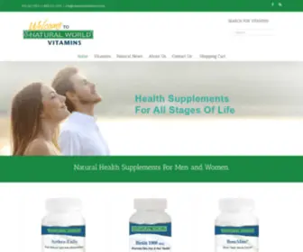 NaturalWorldvitamins.com(Natural World Vitamins) Screenshot