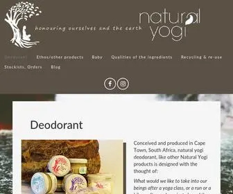 Naturalyogi.co.za(Natural body care products) Screenshot