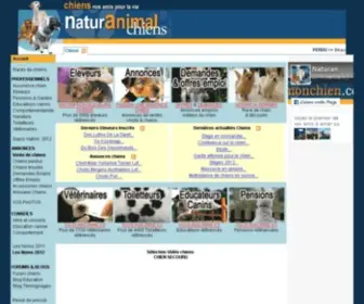 Naturanimal.com(Le chien) Screenshot