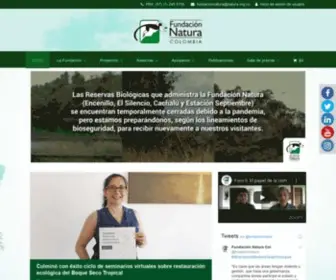 Natura.org.co(Organización Ambiental ONG Colombia) Screenshot
