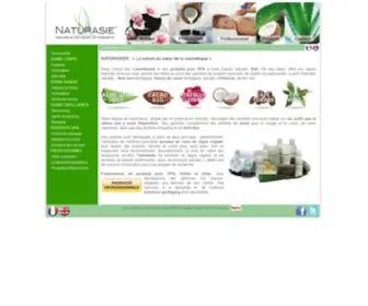 Naturasie.com(Cosmetiques et produits pour SPA naturels) Screenshot