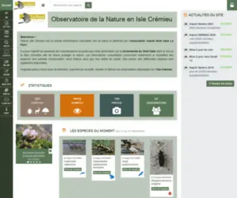 Nature-Islecremieu.org(Biodiversité) Screenshot