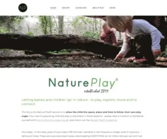 Nature-Play.co.uk(Letting babies and children 'go' in nature) Screenshot