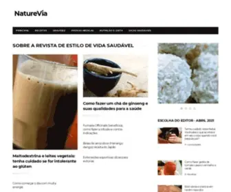 Nature-Via.com(Sobre a revista de estilo de vida saud) Screenshot