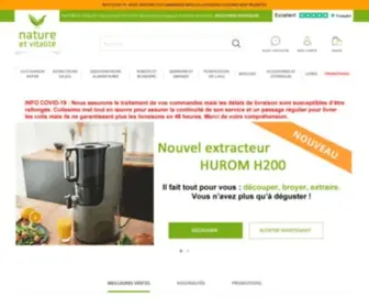 Nature-Vitalite.com(Une gamme de produits pour une alimentation saine) Screenshot