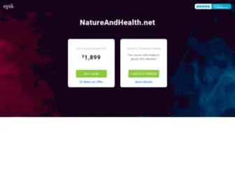 Natureandhealth.net(NatureAndHealth) Screenshot