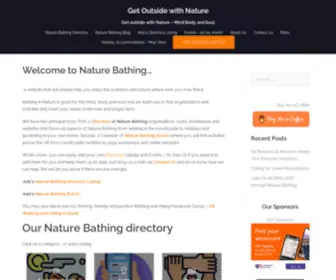 Naturebathing.co.uk(The Outdoor Directory will help you find the right resources to enjoy the great outdoors) Screenshot