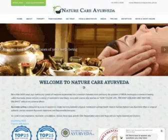 Naturecareayurveda.com.au(Ayurveda Sydney) Screenshot