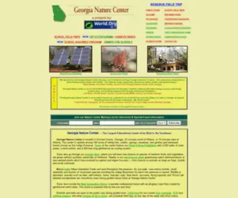 Naturecenter.com("Georgia Nature Center) Screenshot