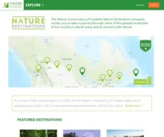 Naturedestinations.ca(Nature Destinations) Screenshot