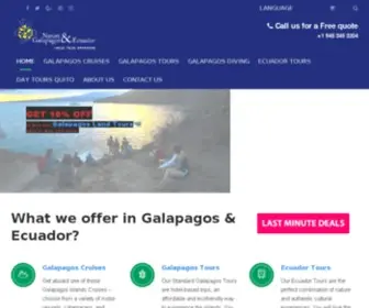 Naturegalapagos.com(Galapagos Islands Cruises) Screenshot