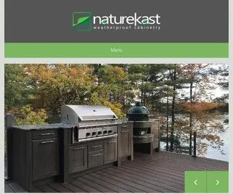 Naturekast.com(Weatherproof Cabinetry and Outdoor Kitchens) Screenshot