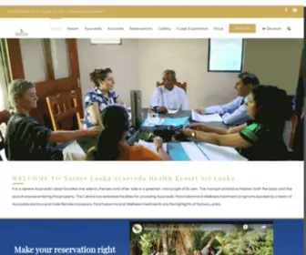 Naturelankaresort.com(Nature Lanka Health Resort) Screenshot