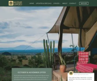 Naturelodgesuganda.com(Nature Lodges) Screenshot