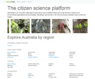 Naturemapr.org(Home) Screenshot